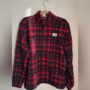 Men’s North Face Flannel Pullover Sweater Size L